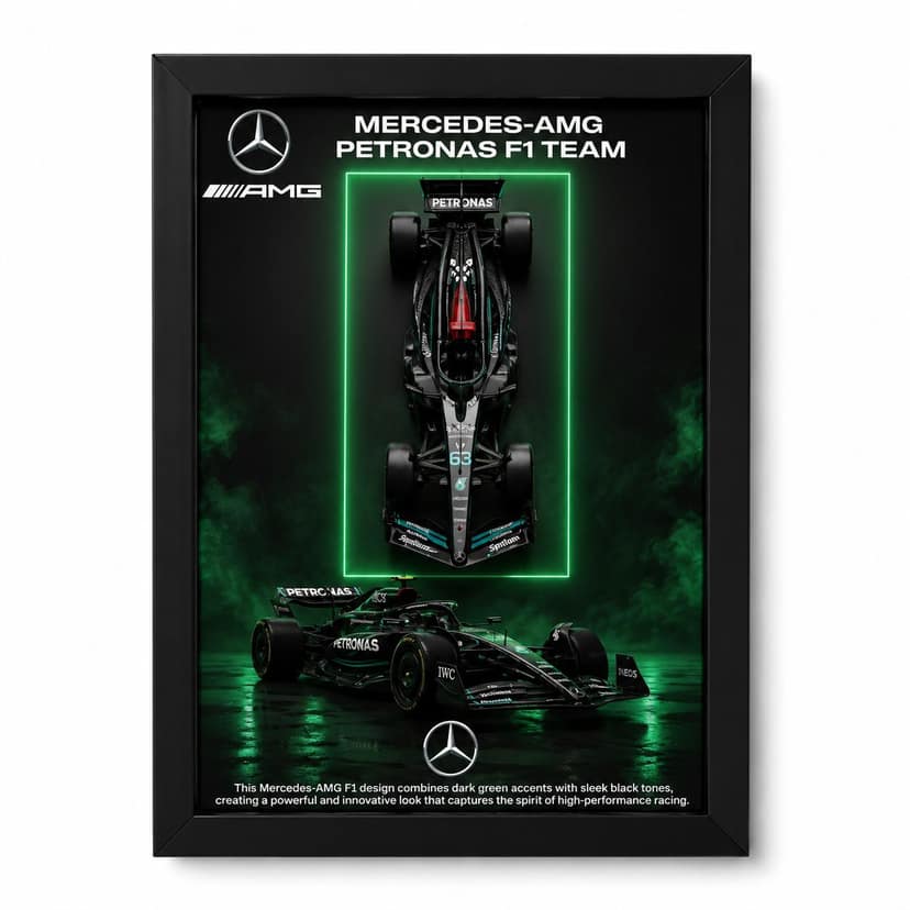 Mercedes F1 die cast frame 01