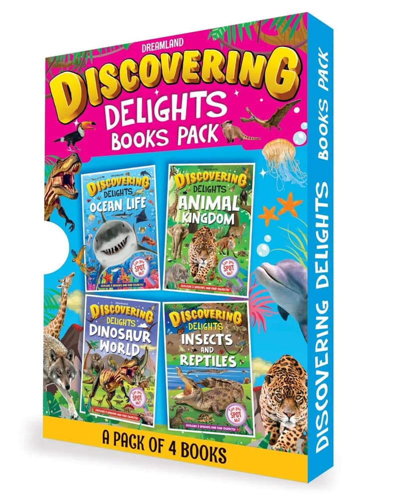 Discovering Delights Activity Book Pack for Kids Age 4 -10 years - A Set of 4 Books [Paperback] Dreamland Publications