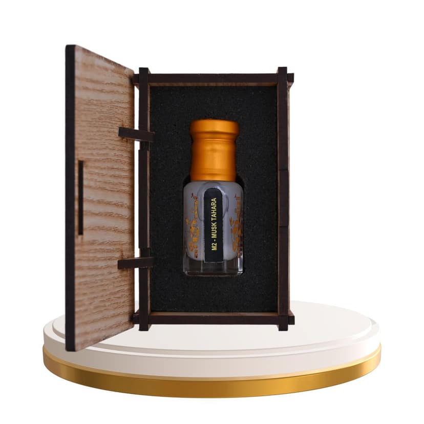 alnaqi fragrances Musk Tahara Attar 12ml - Luxury Musk-Al-Tahara-Original, No Alcohol Concentrated Scented-Oil, Traditional E-Tahara-Attar, Pure Arabian-Parfum