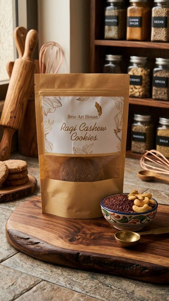 Ragi Cashew Cookies (100g)