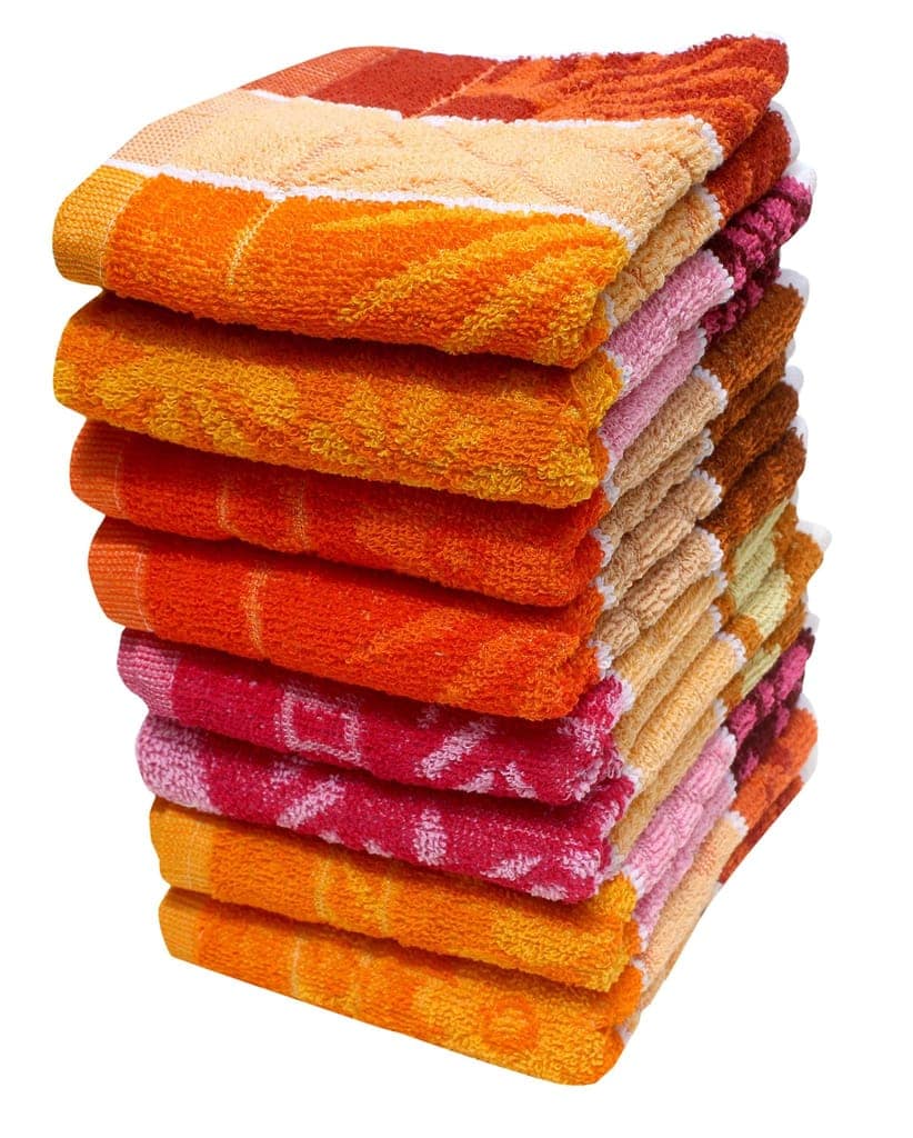 Mandhania Dailyuse Soft Cotton Hand Towels, 35x53 cm Pack of 8 (SHT801) view 2