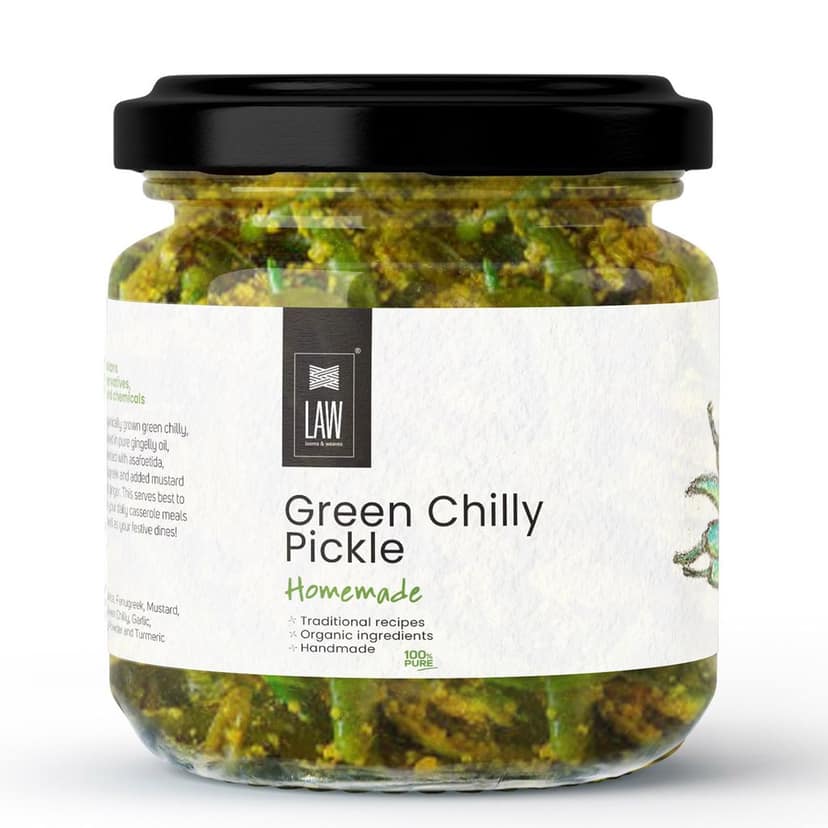 Gift Pack of 5 different South Indian Style Homemade Pickles – 250 gm each view 2