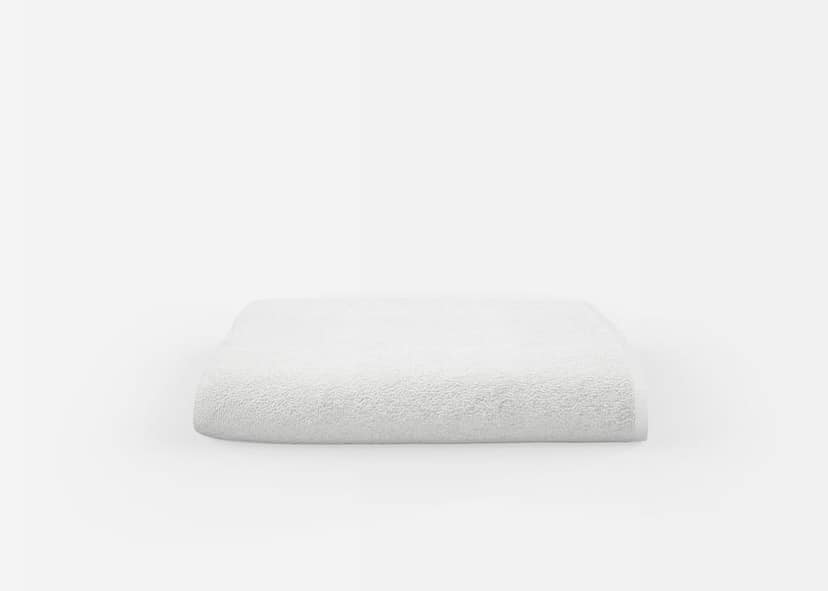 Gethitched Creations 100% Cotton Set of 1 Solid White Towels 375 GSM, Extra Large Size