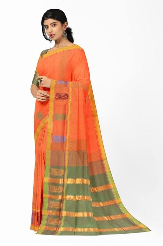 APCO Handloom - Women's Rahajmundry Pure Cotton Grey Handloom Saree (Angara Handloom Saree) 110 view 2