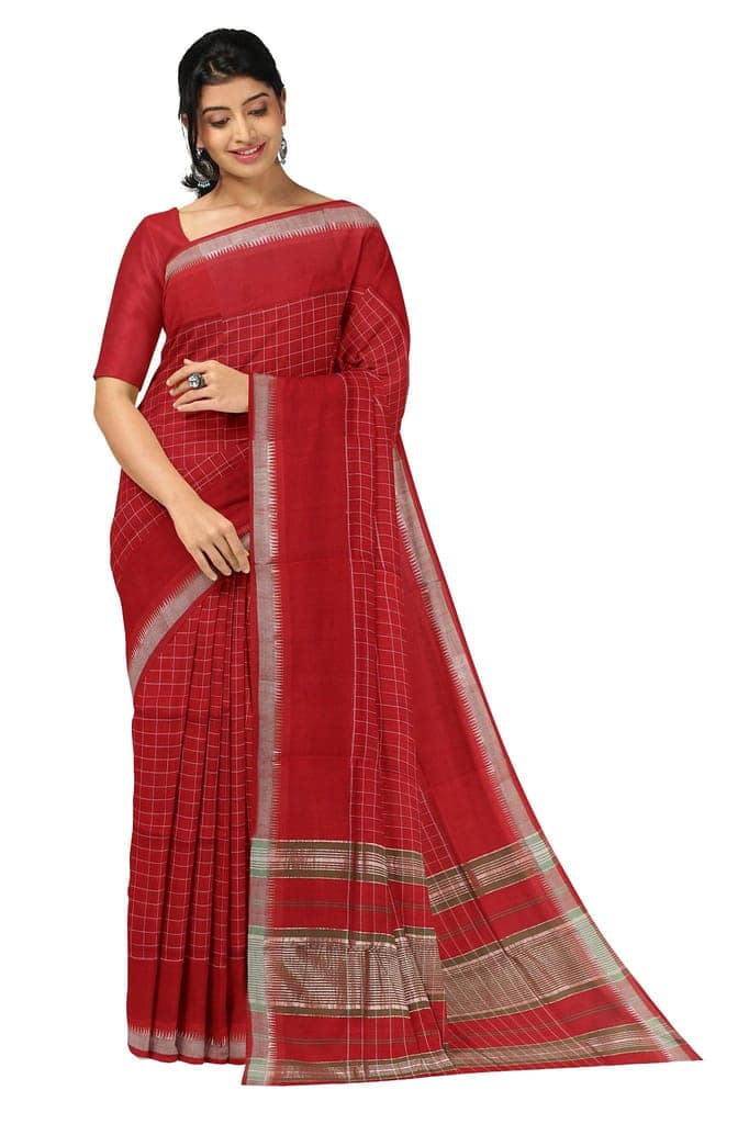 APCO Handloom (A Andhra Pradesh Govt Emporium)- Women's Traditional Pure Handloom Rajahmundry/Angara Cotton Saree | ACS0025
