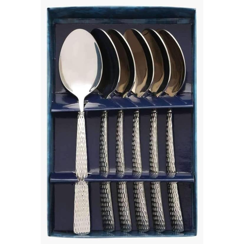 FnS Madrid Embossed Dessert Spoon Set of 6 view 2