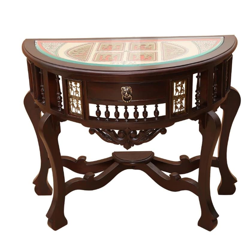 OoNA AWADH-II AAC290627A Teakwood Console Table view 2