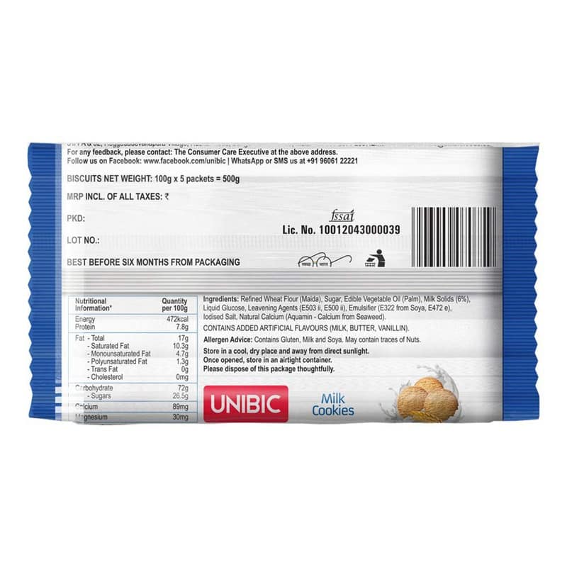 Unibic Milk Cookies, 500 gm view 2
