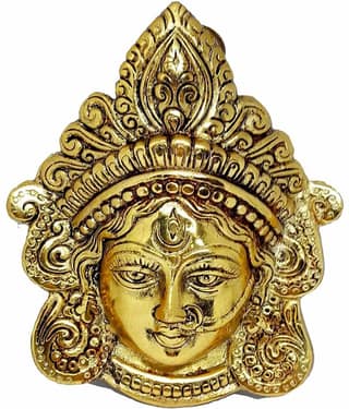 Bovzen Aluminium Goddess Durga Idol ( 15.5 cm )