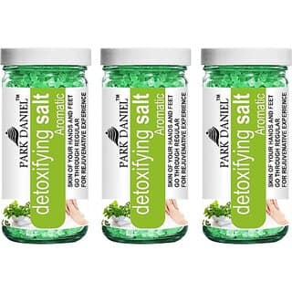 PARK DANIEL Premium Aromatic Bath Salt - For Radiant &amp; Clean Skin- Pedicure &amp; Manicure Salt Combo Pack Of 3 Jars of 200 gms(600 gms) (600 g)
