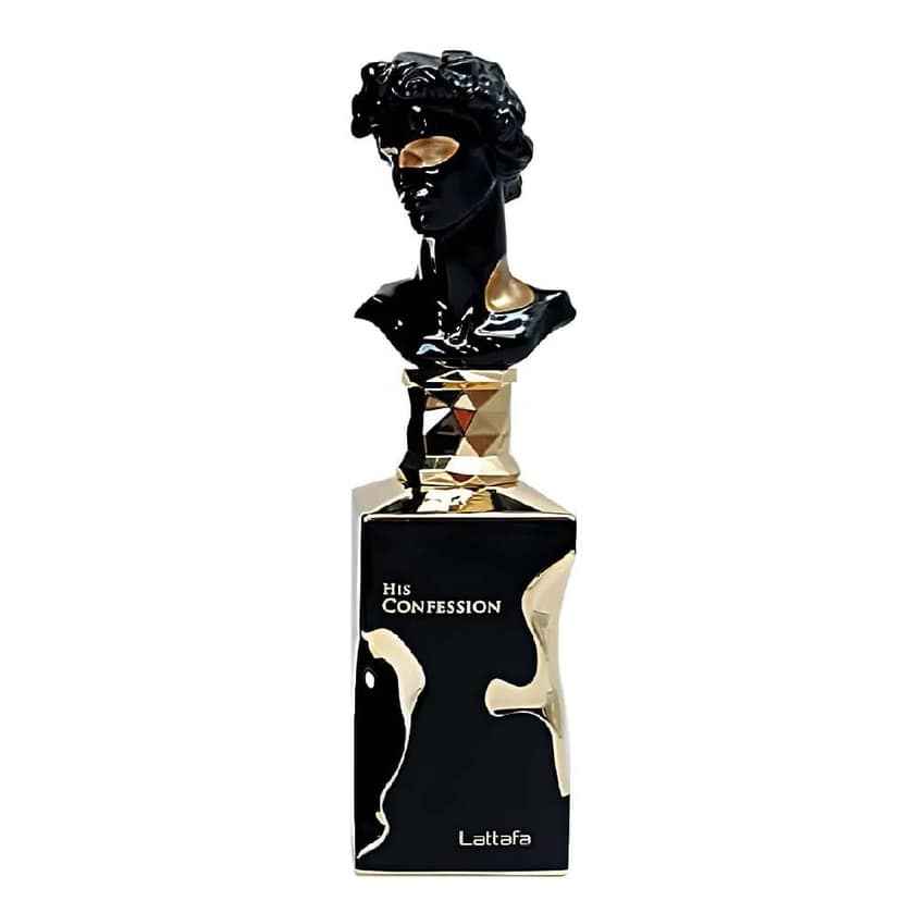 Lattafa His Confession Eau De Parfum 100ml for Men Premium Luxury Long Lasting Warm Spicy Amber Woody Aromatic Signature Fragrance view 2
