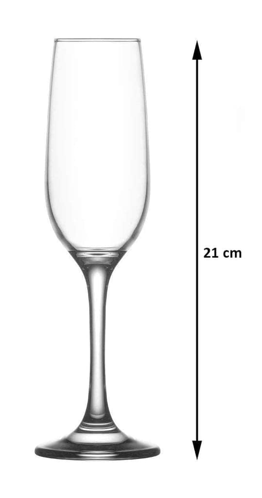 Long Champ Premium Flute Glasses Elegant Wine Glasses for Champagne, Water, Juice, and Beer Stylish Bar Glassware (250ML) view 2