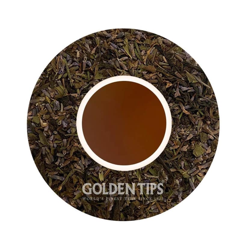 Golden Tips HERBYOGA Green Tea Lavendar and Mint Pouch (100 Gram, 50 cups) view 2