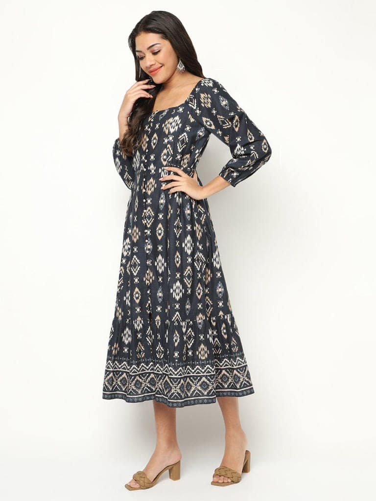 Graphite Printed Dress view 2
