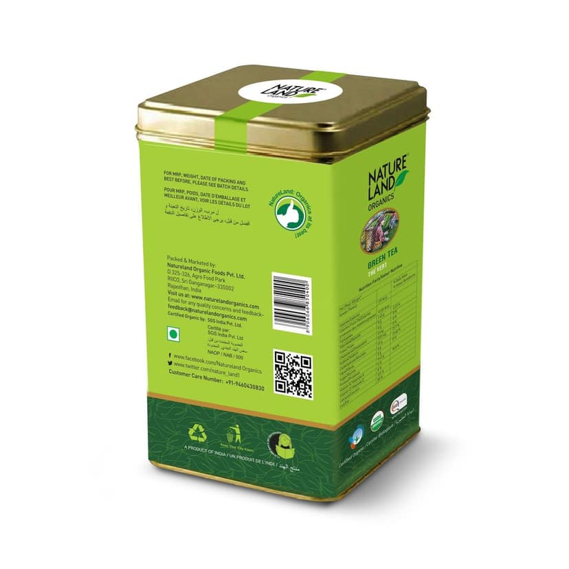 Natureland Organics Green Tea 200 gm view 2