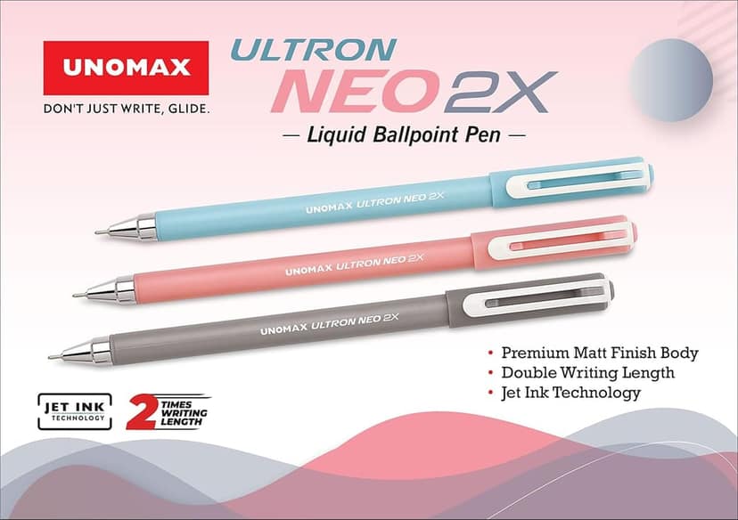 **Product Title:**Unomat Ultron Neo 2X Liquid Ballpoint Pen Pack of 20 view 2