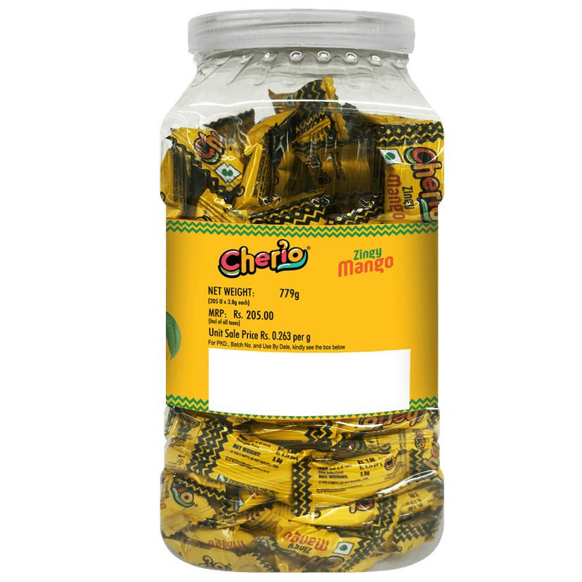 Cherio Candy Jar || Mango Candy || 205 Pieces || 779 Grams view 2