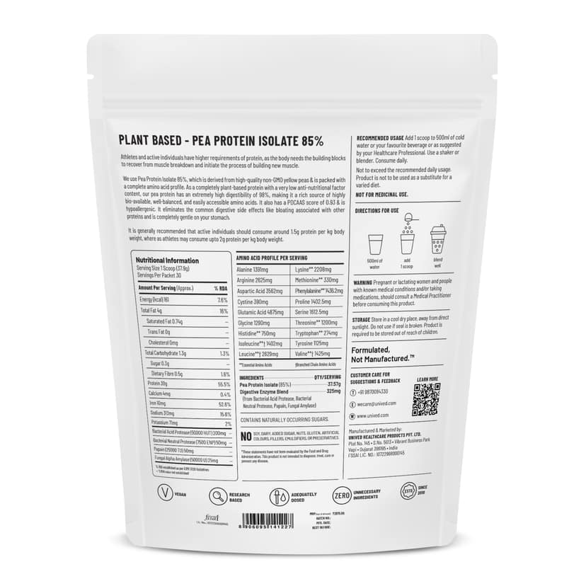 Unived Plant Protein for Athletes & Non-Athletes Raw view 2