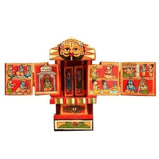 Kavad Box Illustrating Ram and Krishna Story|5" (H)