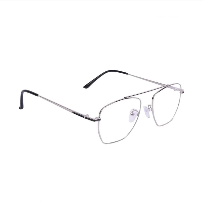 Jodykoes Premium Full Rim Hexagonal Square Frame (Silver) view 2
