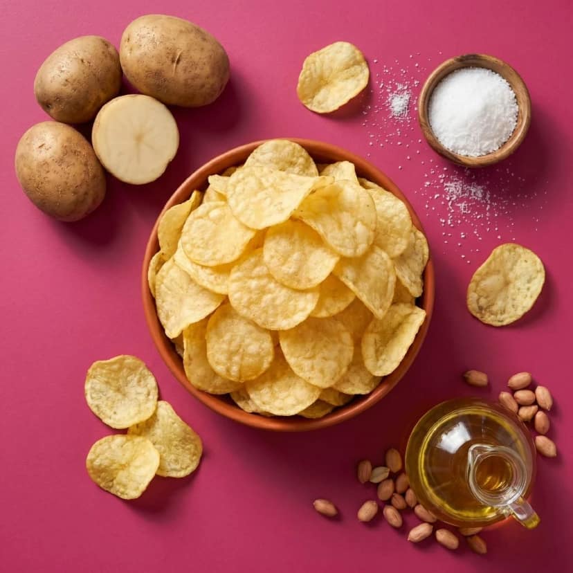 Vratam Potato Wafers Pack of 3 - 180g (60gx3) view 2