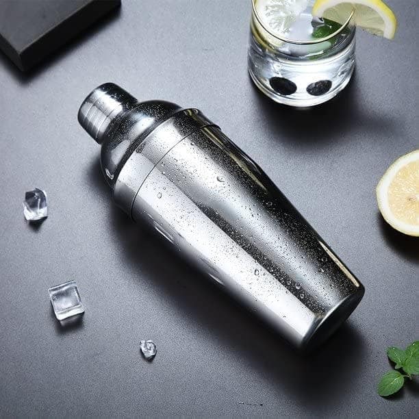 FnS Cocktail Shaker Leak Proof, Drink Shaker, Bar Shaker with in-Built Strainer Stainless Steel Margarita Mixer, Bartender Kit (750 ml) view 2