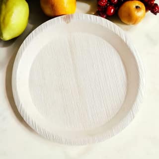 Eco-cater Sustain 10 Inch Deep Disposable Plate Microwave Safe Heavy Duty pack of 25