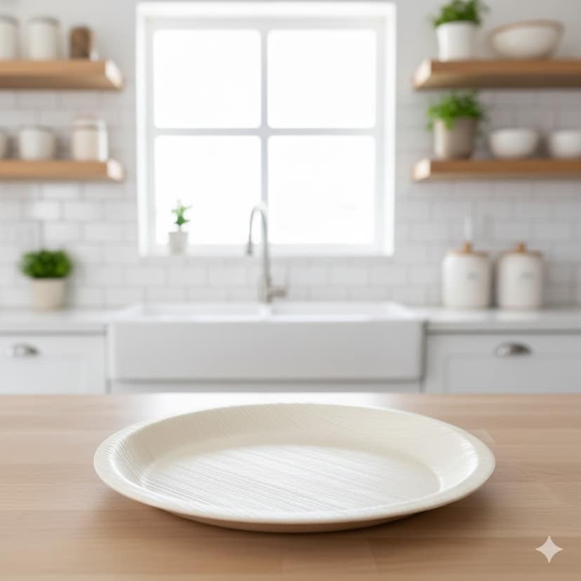 Eco-cater Sustain 10 Inch Deep Disposable Plate Microwave Safe Heavy Duty pack of 25 view 2