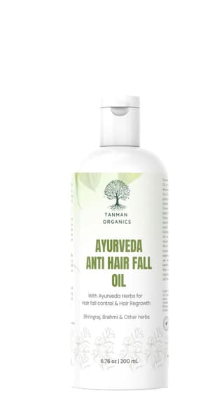Tanman Organics Ayurvedic Anti-Hair Fall Oil | Prevents Dryness & Hair Breakage | Suitable for All Hair Types | Nourishing Hair Oil | Chemical-Free Hair Care (Pack of 1) (200 ml)