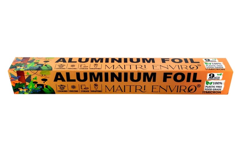 MAITRI ENVIRO ALUMINIUM FOIL ROLL 9 MTR 11 MICRON view 2