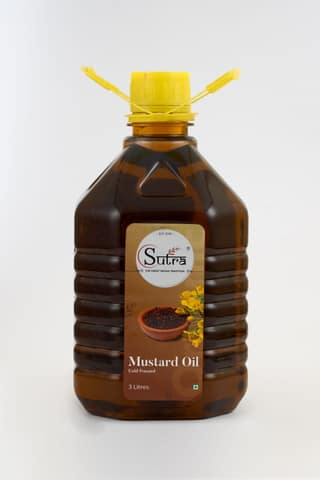 Sutra Mustard Oil Premium, 3 L