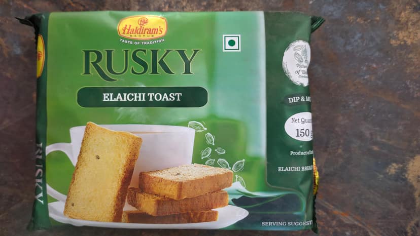 Haldirams elaichi Toast rusky