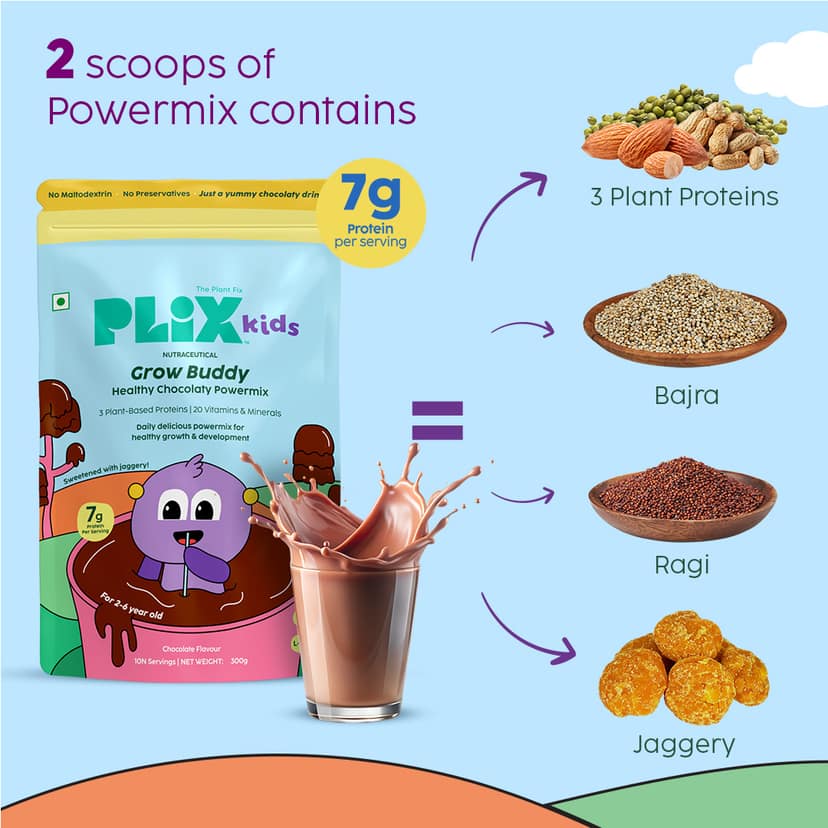 Grow Buddy Healthy Chocolaty Powermix __Starter Pack__ view 2