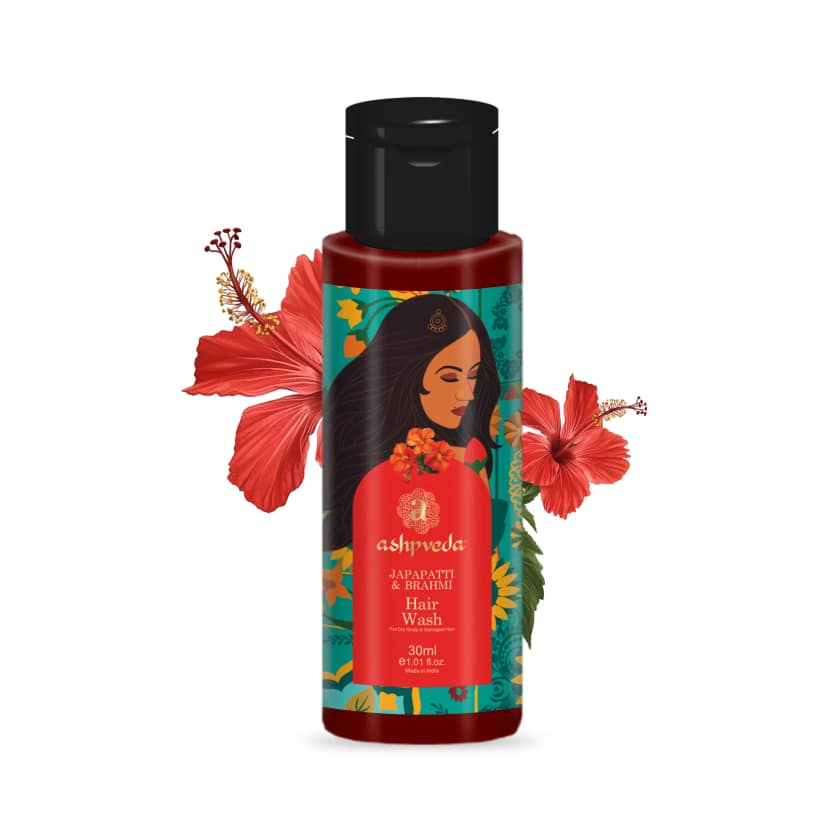 ashpveda Japapatti Brahmi Hair Wash Shampoo for Dry Scalp