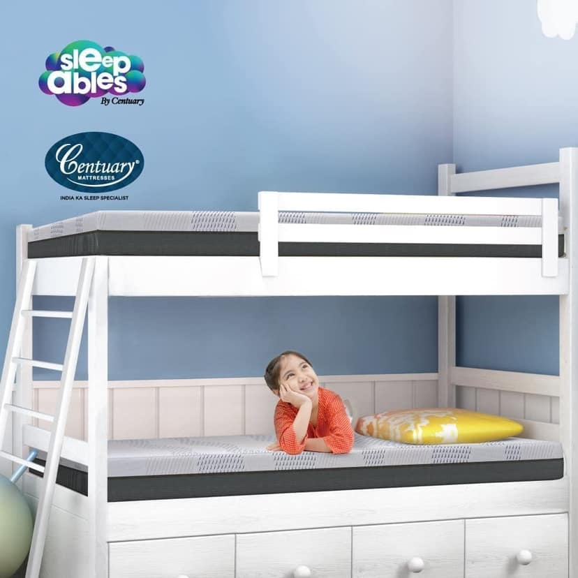 Centuary Mattresses Sleepables 6 Inch Bonnell Spring Kids bunk Single Size Mattress (72*36*6 Inch) view 2