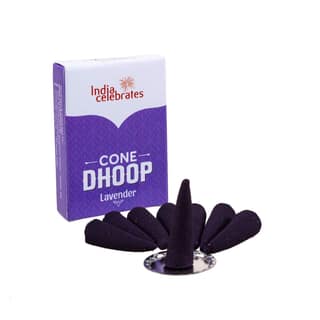 India Celebrates Cone Dhoop Lavendar, 25 Pcs