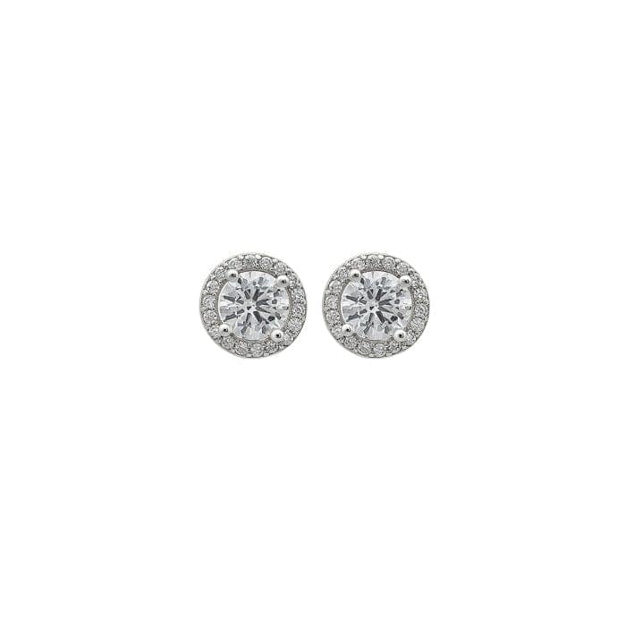 Silver Crystal Gloss Earrings