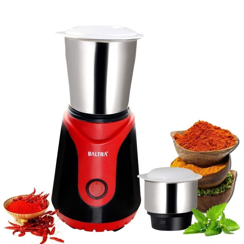 Baltra Winner Plus BMG-127 350-Watt Mixer Grinder 2 Jars With ISI Mark (White and Red) view 2