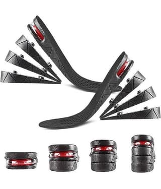 SHARUJA Black Height Increasing Insoles