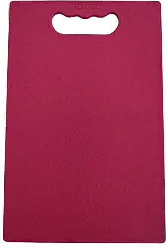 Dark Wolf Square Pink Rectangle Plastic Cutting Board for Vegetables and Fruits view 2