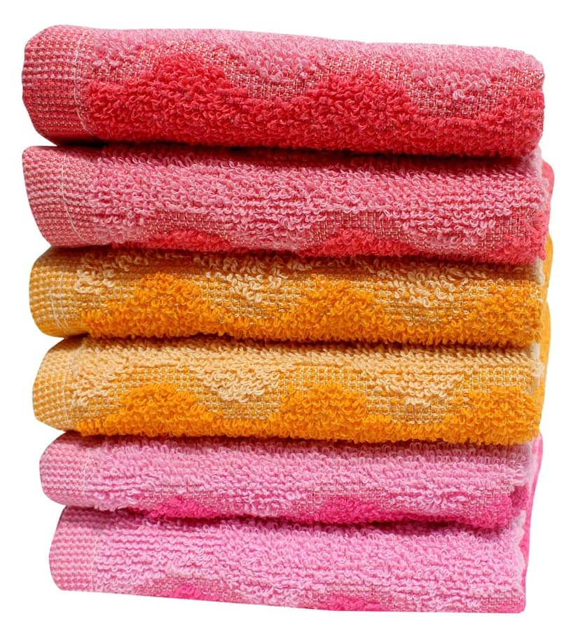 Mandhania Dailyuse Soft Cotton Hand Towels, 35x53 cm Pack of 6 (SHT605) view 2