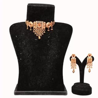 Swarajshop Alloy Gold-plated Multicolor Jewel Set (Pack of 1)