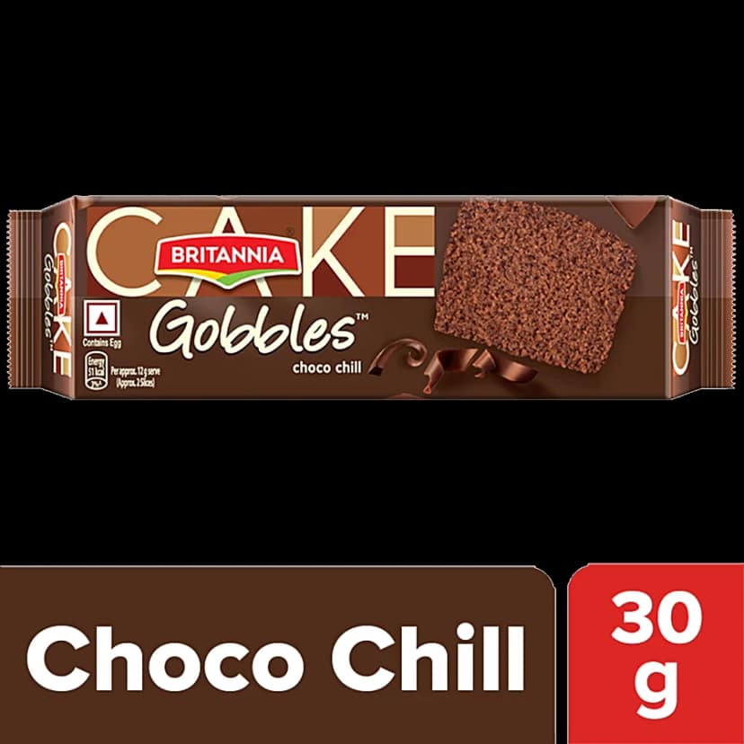 Britannia Gobbles Choco Chill Cake, 30 G