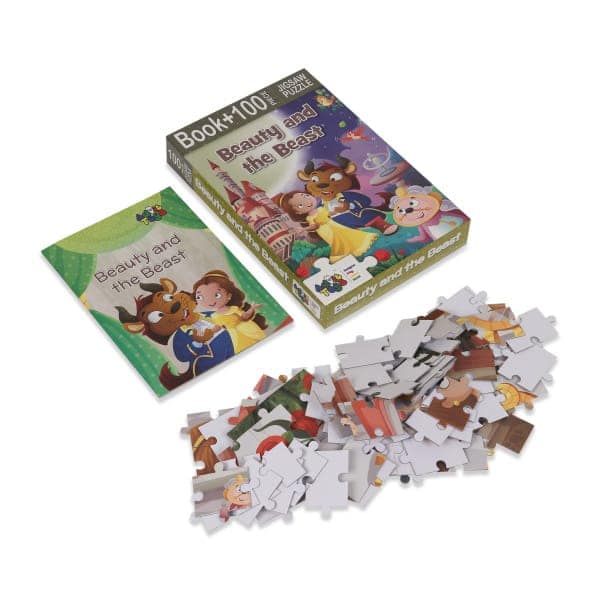 Advit Toys Beauty and the Beast Jigsaw Puzzle - 100 Piece + 32 Page Story Book view 2