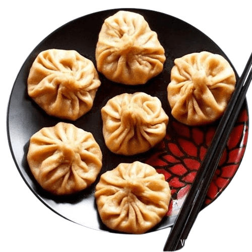 Schezwan Cheesy Baked Momos (5 Pcs)