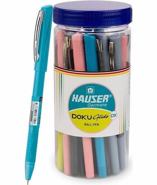 HAUSER GERMANY Blue Ball Pen ( Pack of 25 )