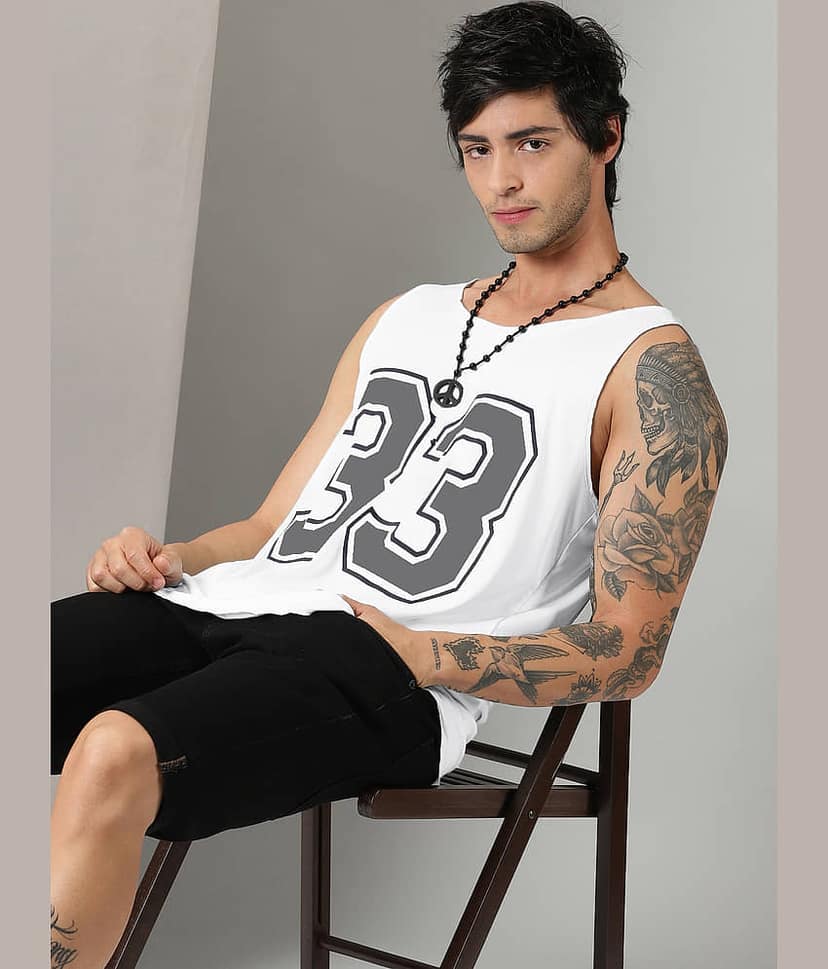 RodZen Pack of 2 Polyester Gym Vest For Men ( Multicolor19 ) view 2