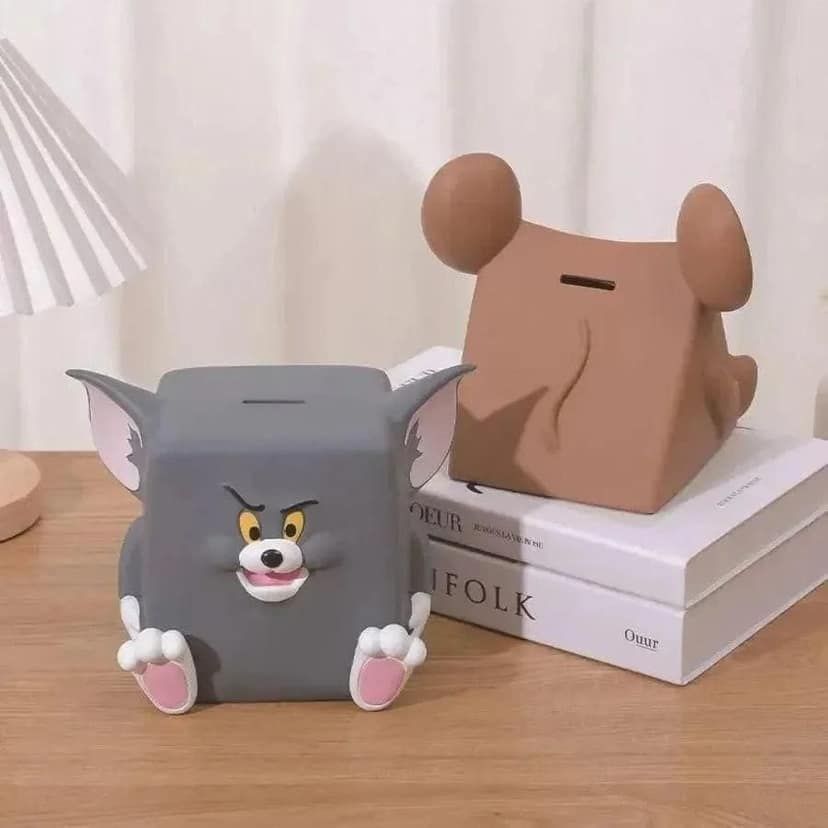 Jerry Piggy Bank for Kids | Cartoon Coin Saving Money Box Toy view 2