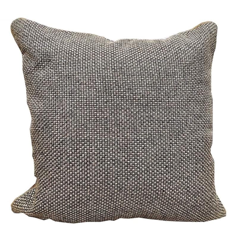 Brown Self Design Woven Geometric Woven Zipper Square Set Cushion Covers (16x16 inch or 40 x 40 cm) Set of 3 view 2
