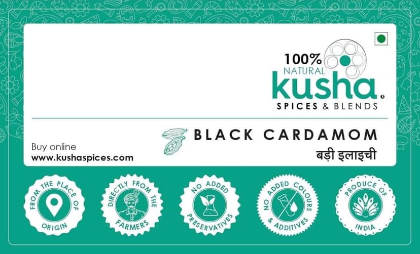 Kusha Spices Black Cardamom view 2